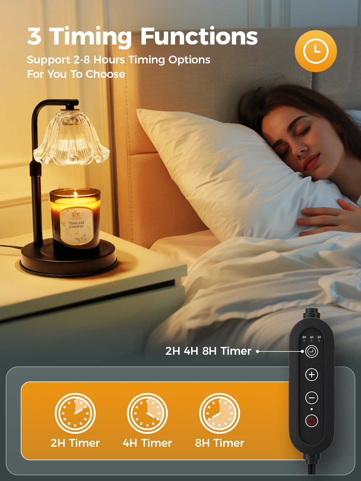 Candle Warmer Lamp with Timer S85478