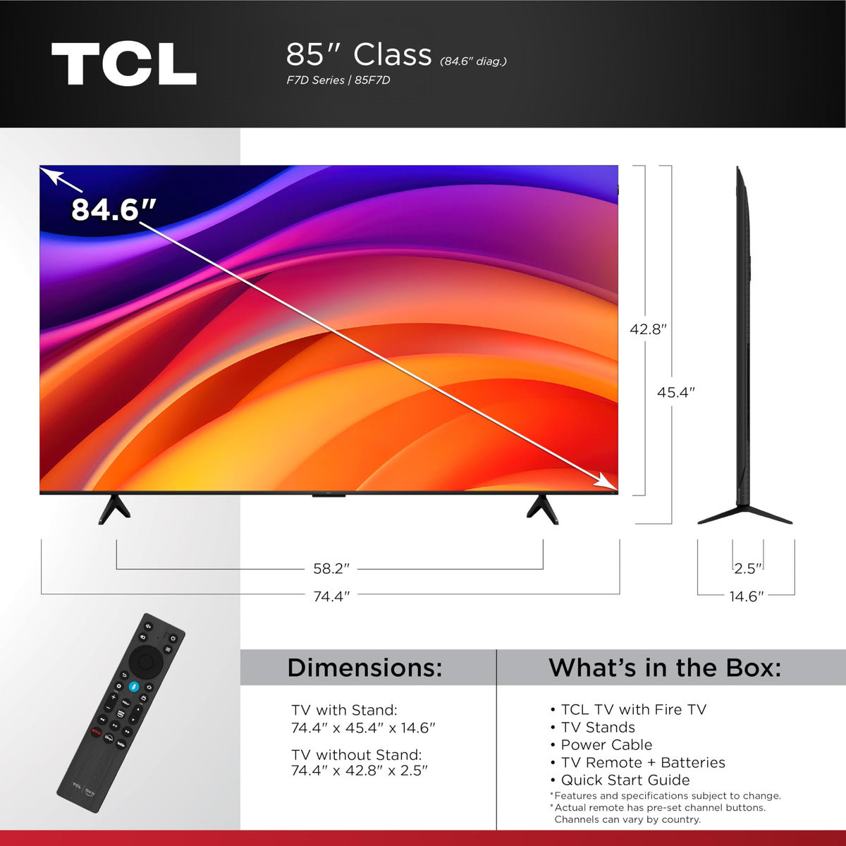 85-Inch QLED 4K UHD Smart TV Q2273
