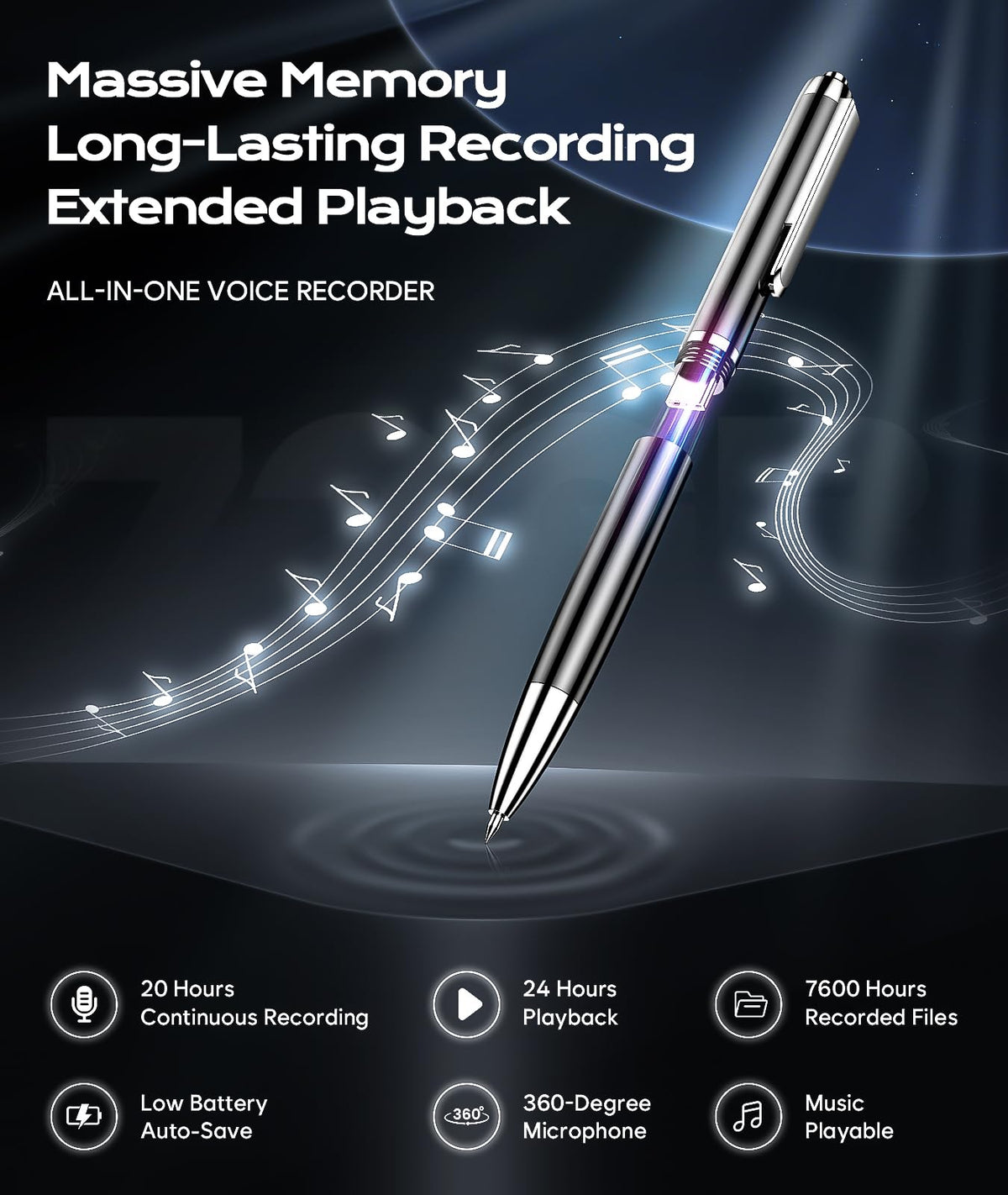 Voice Recorder with USB Type-C Playback U5569