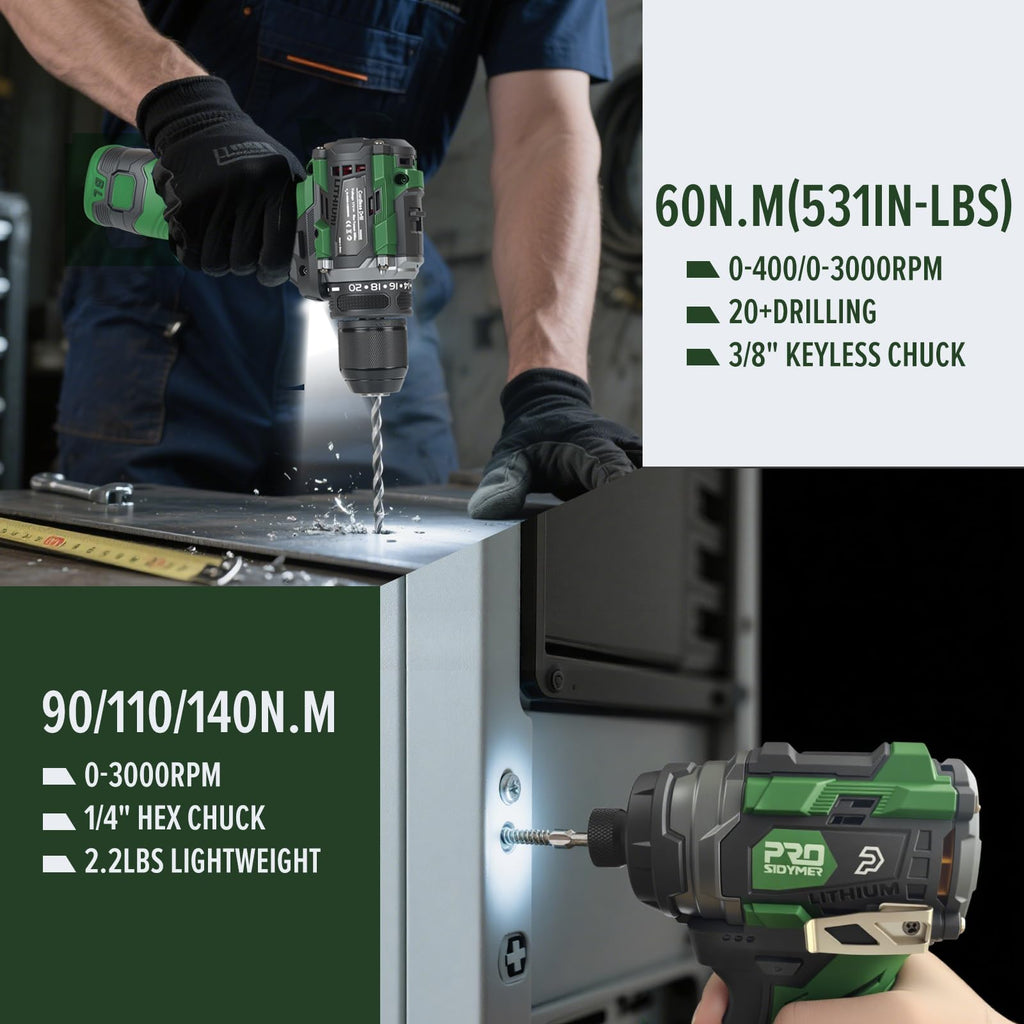 Cordless Drill & Impact Driver Set M535178
