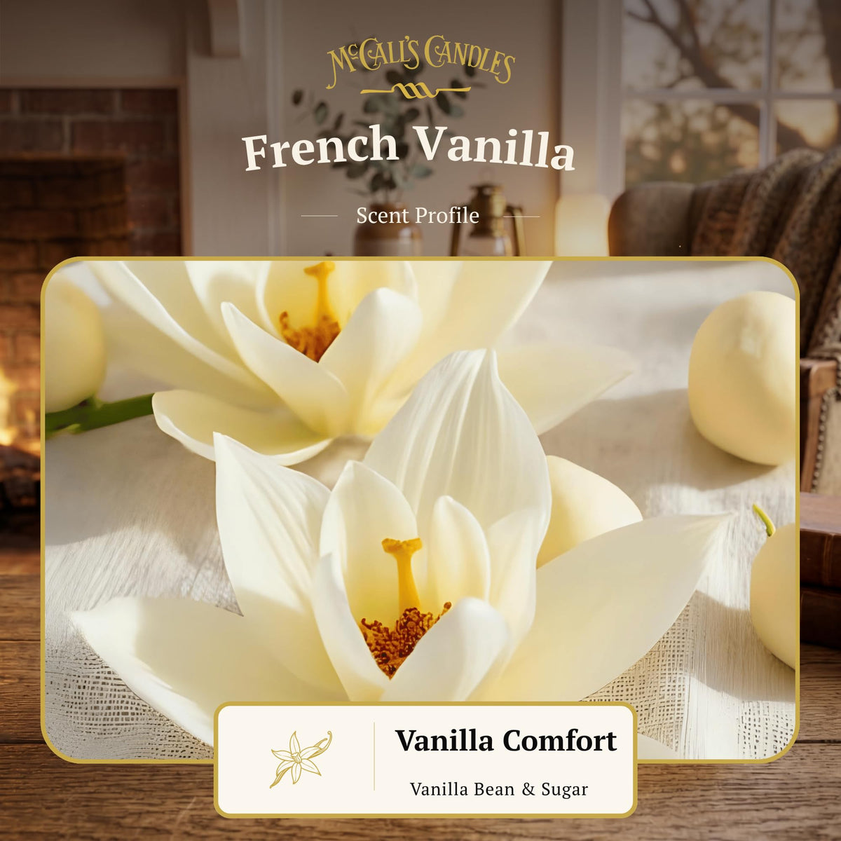 16 oz Two-Wick Vanilla Scented Candle P813