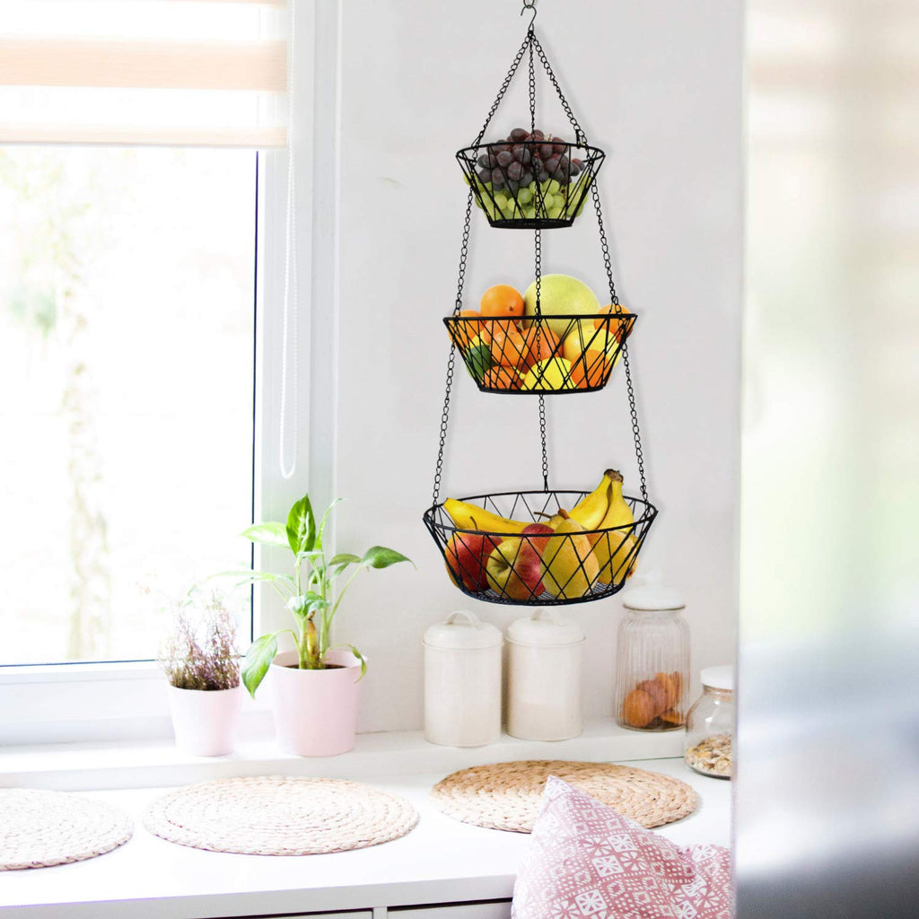 3 Tier Hanging Kitchen Fruit Basket Z958