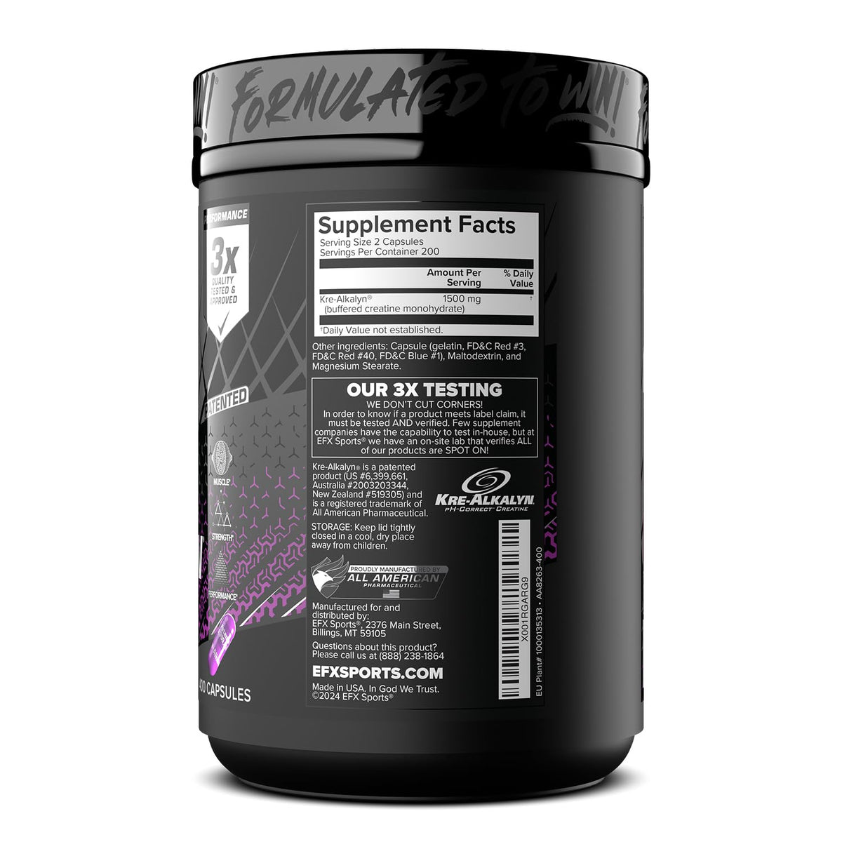 Creatine Monohydrate Capsules Z61192
