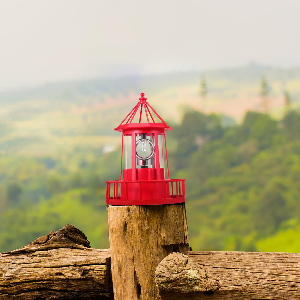 Solar Rotating Lighthouse Landscape Light G65917