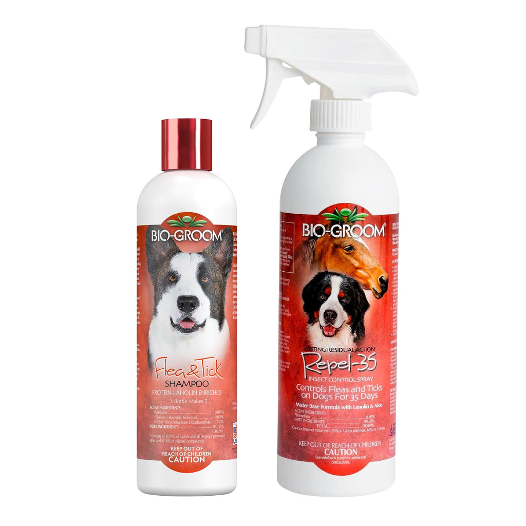 Flea & Tick Dog Shampoo & Repel Spray H1167