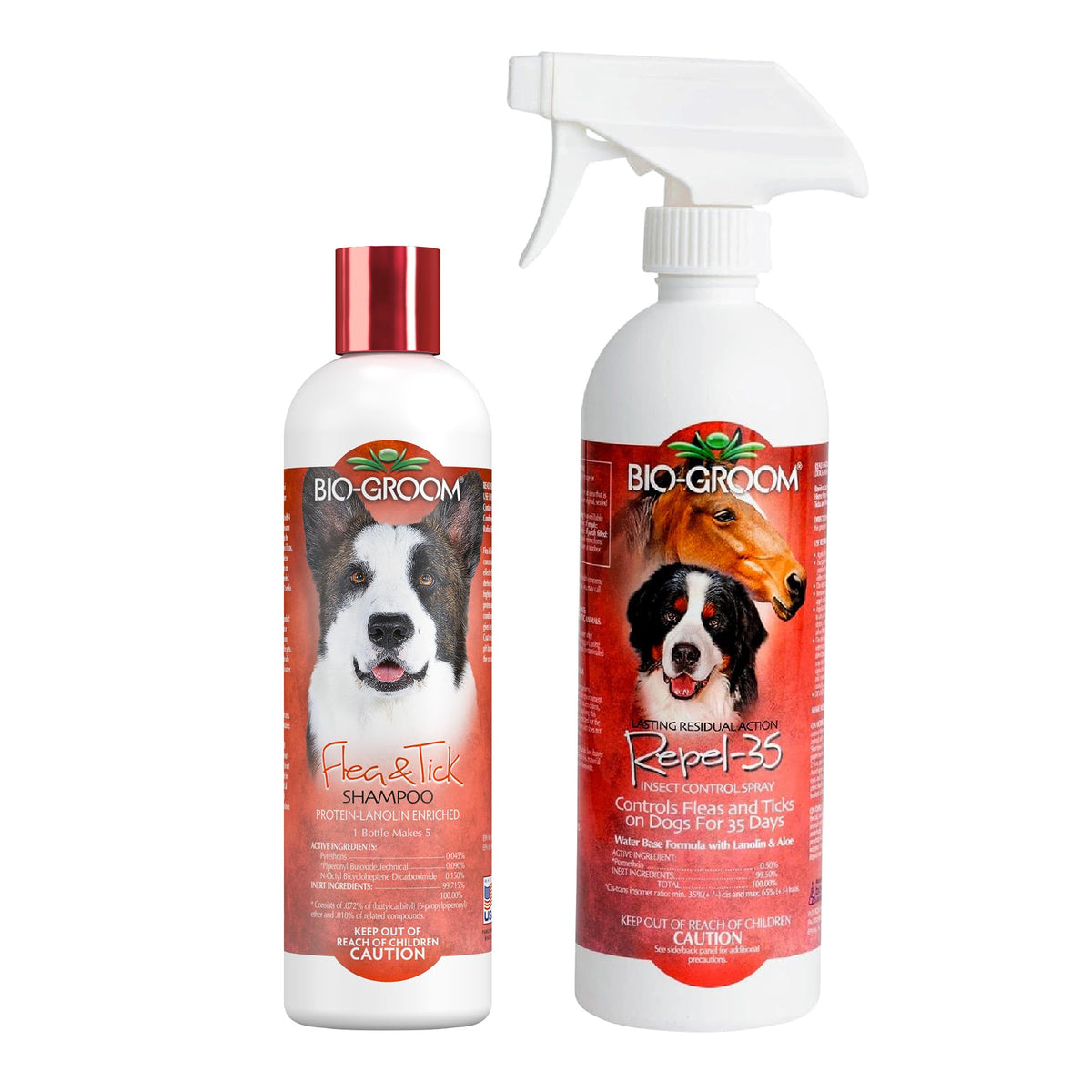 Flea & Tick Dog Shampoo & Repel Spray H1167