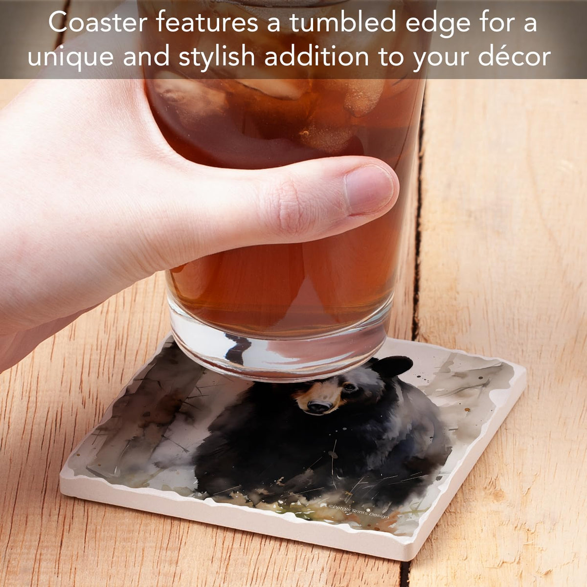 Absorbent Stone Coasters, Set of 4 B75026