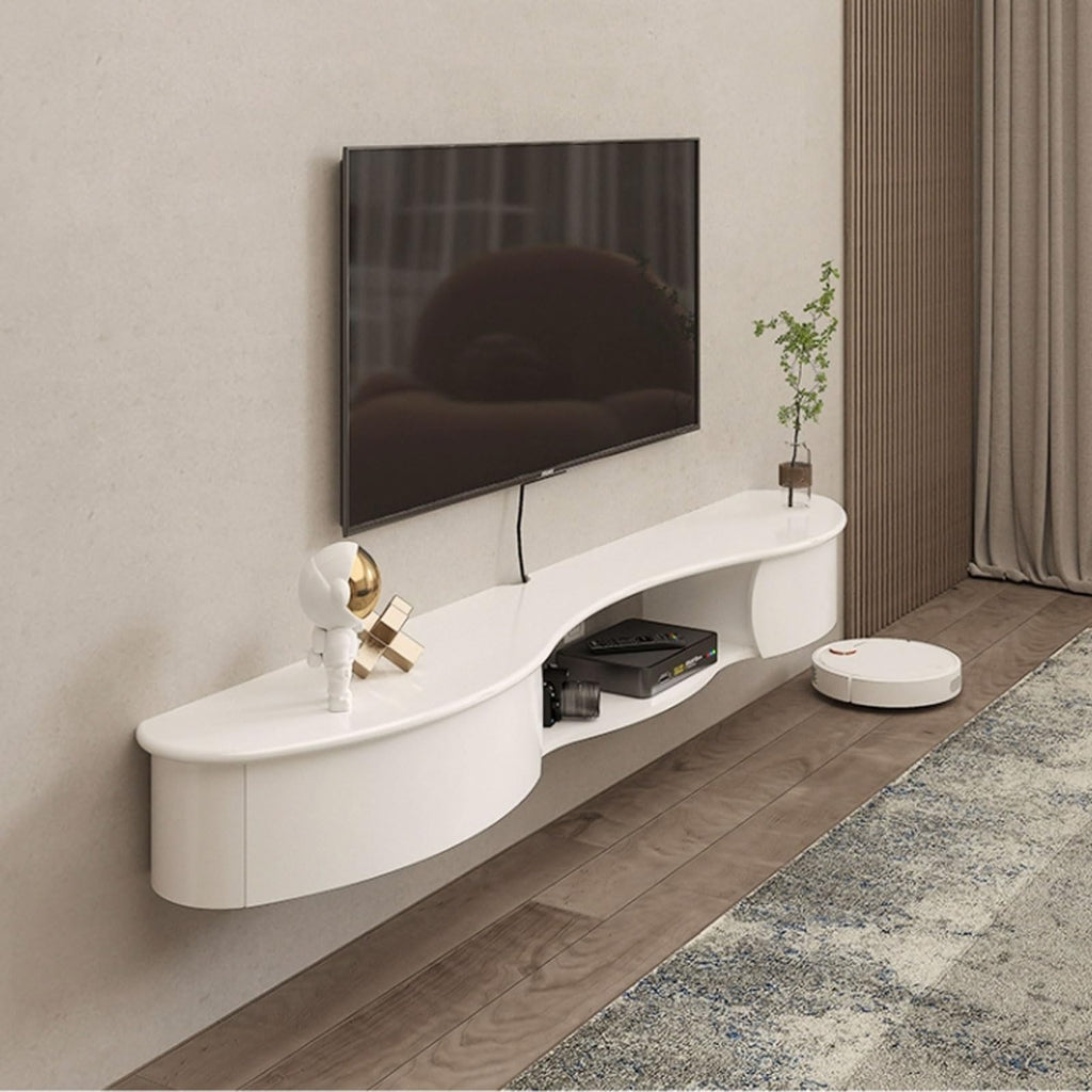 67'' Wall Mounted TV Stand with Drawers and Open Storage Shelf I99522