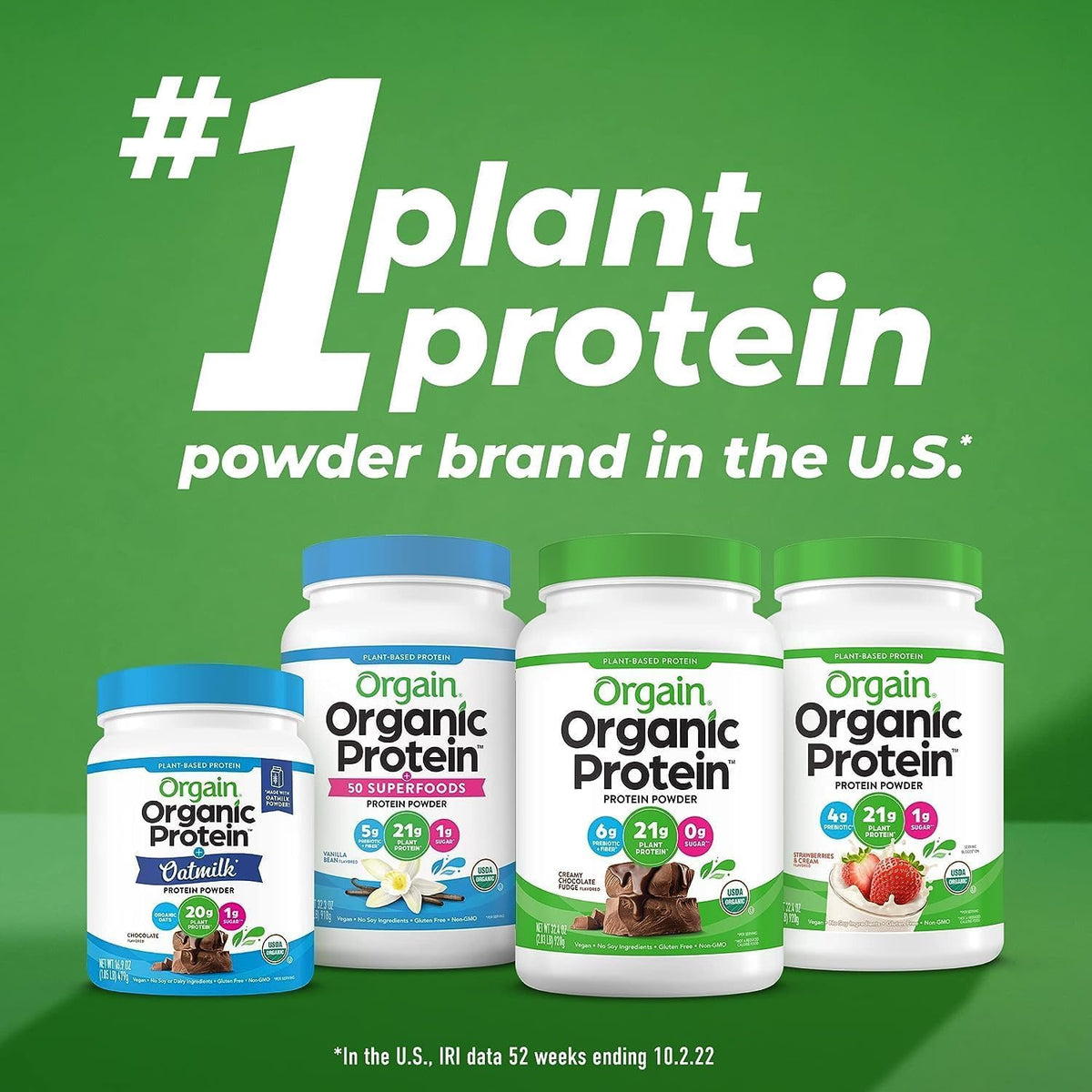 Organic Vegan Protein Powder Chocolate Peanut Butter and Vanilla Bean 4.06 Lbs J185