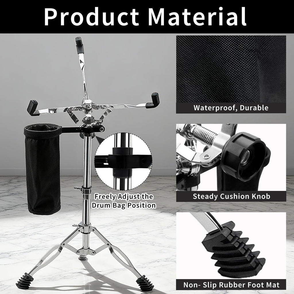 Adjustable Snare Drum Stand with Sticks Holder N202537