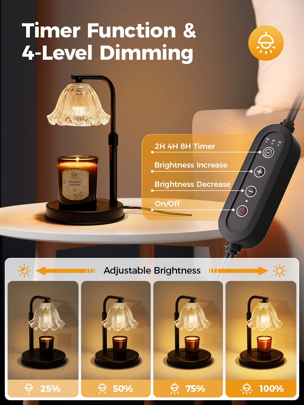 Candle Warmer Lamp with Timer S85478