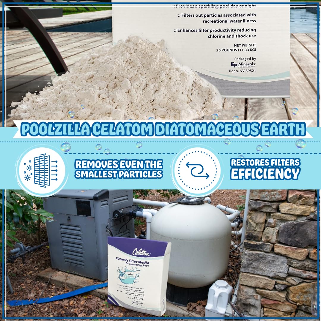 25LB Diatomaceous Earth Pool Filter Aid S85803