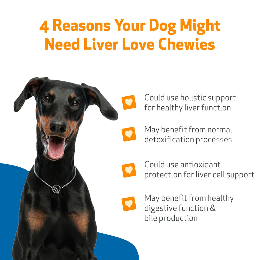 Liver Support Chewies for Dogs, 90 Ct F649