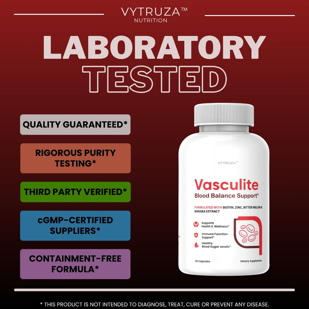 60 Capsules Blood Flow Support Supplement Z276911