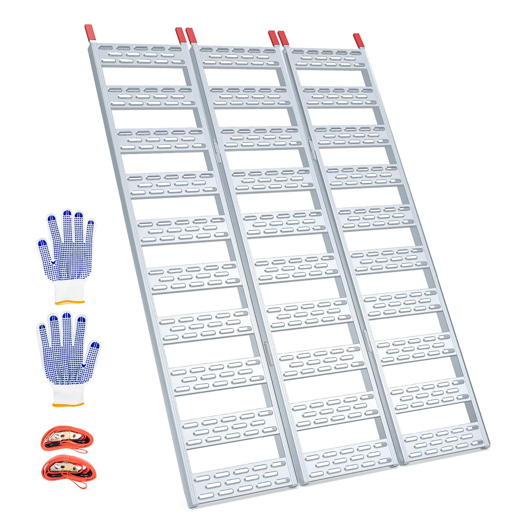 Aluminum Tri-Folding Truck Ramps 1600Lbs Max X671865