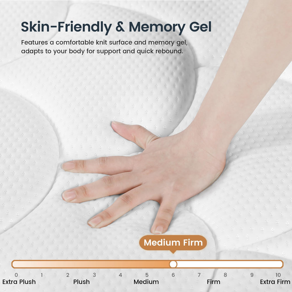 Full Size 8 Inch Gel Memory Foam Hybrid Mattress I77768