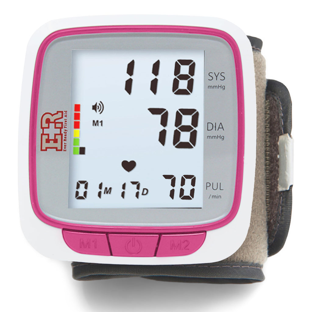 Pink Wrist Blood Pressure Monitor B40039