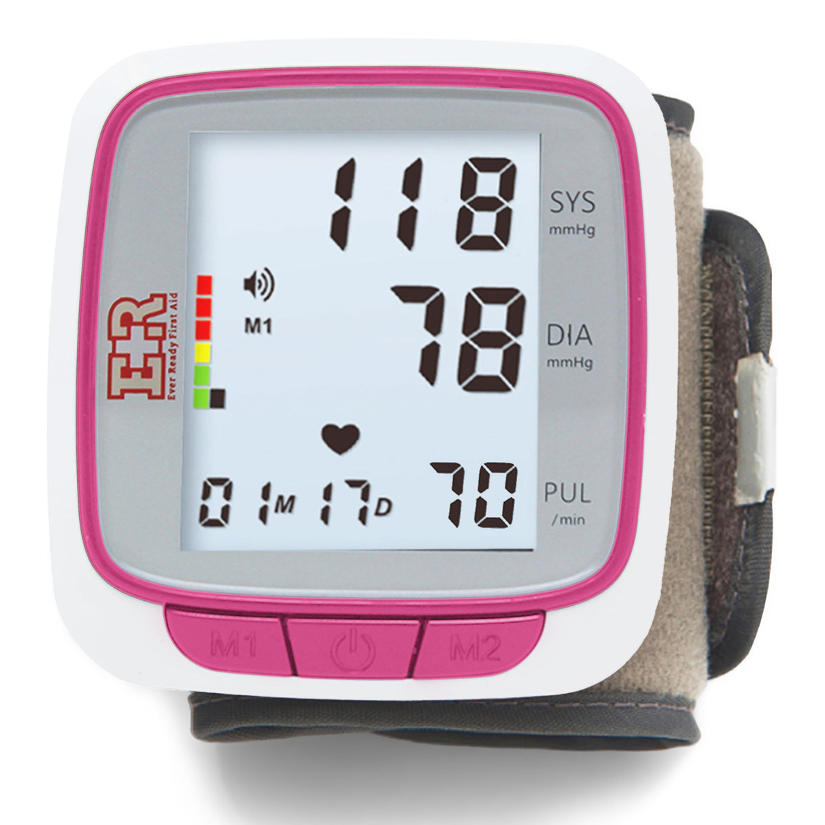Pink Wrist Blood Pressure Monitor B40039
