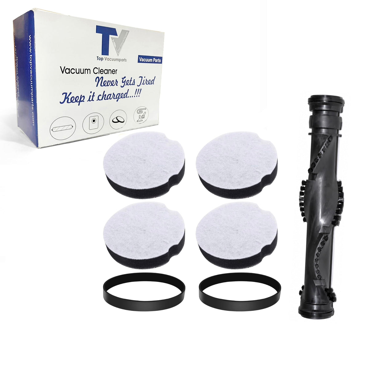 Filter, Belt and Brushroll Kit Replacement for Bissell Cleanview Compact Turbo Vacuum X780409