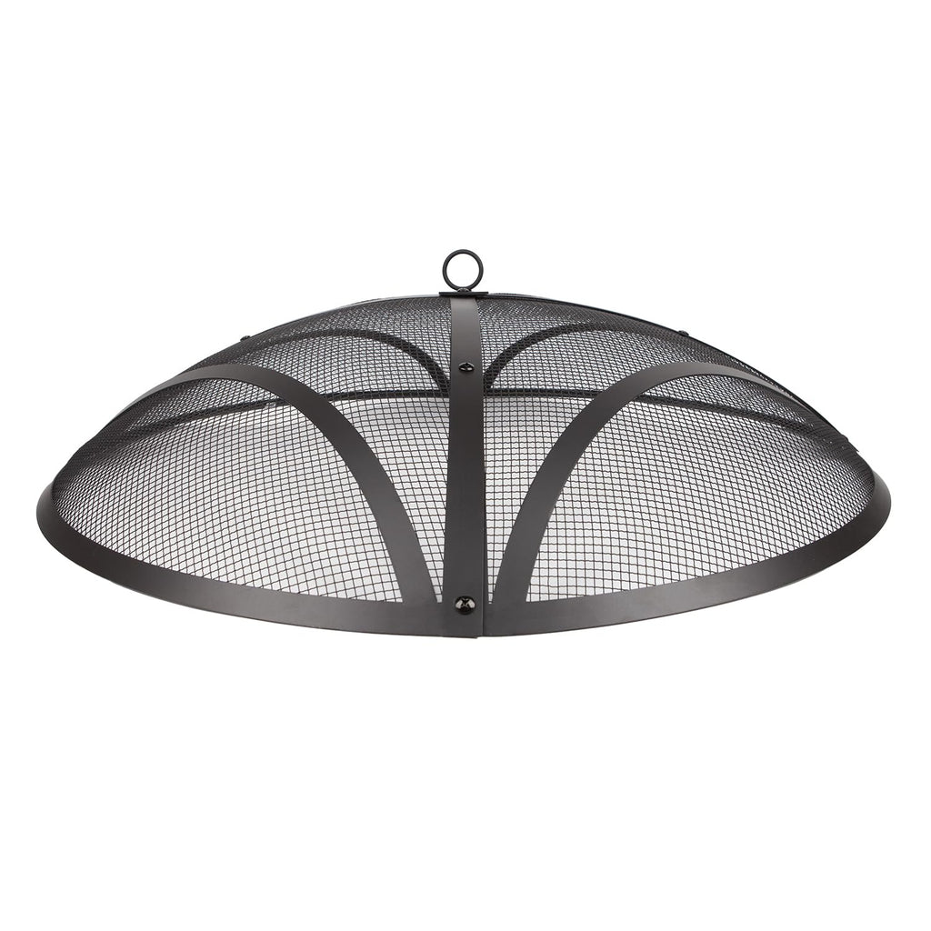 32In Reinforced Steel Round Fire Pit Screen Cover J55582