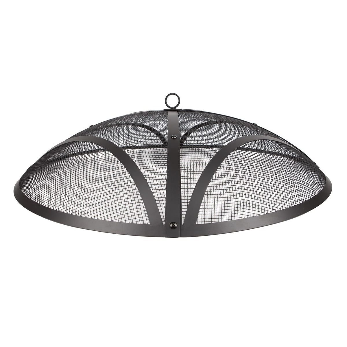 32In Reinforced Steel Round Fire Pit Screen Cover J55582