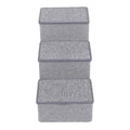 Foldable 3 Step Dog Stairs with Storage C844066