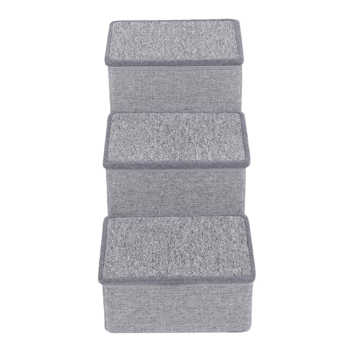 Foldable 3 Step Dog Stairs with Storage C844066