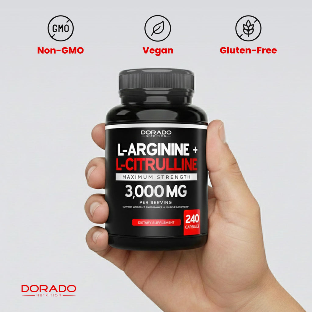 L Arginine L Citrulline 3000mg 240 Capsules Q3354