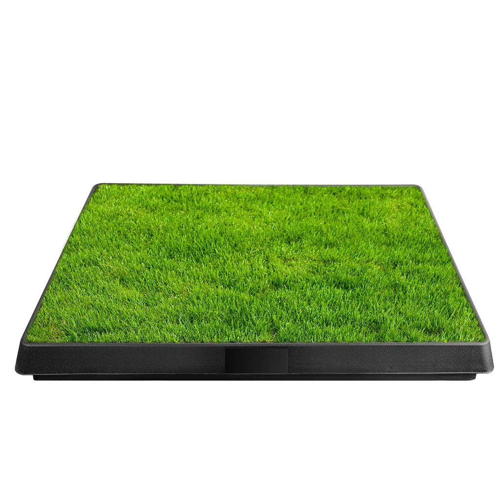 Indoor Dog Potty Grass Pad with Tray Q976542