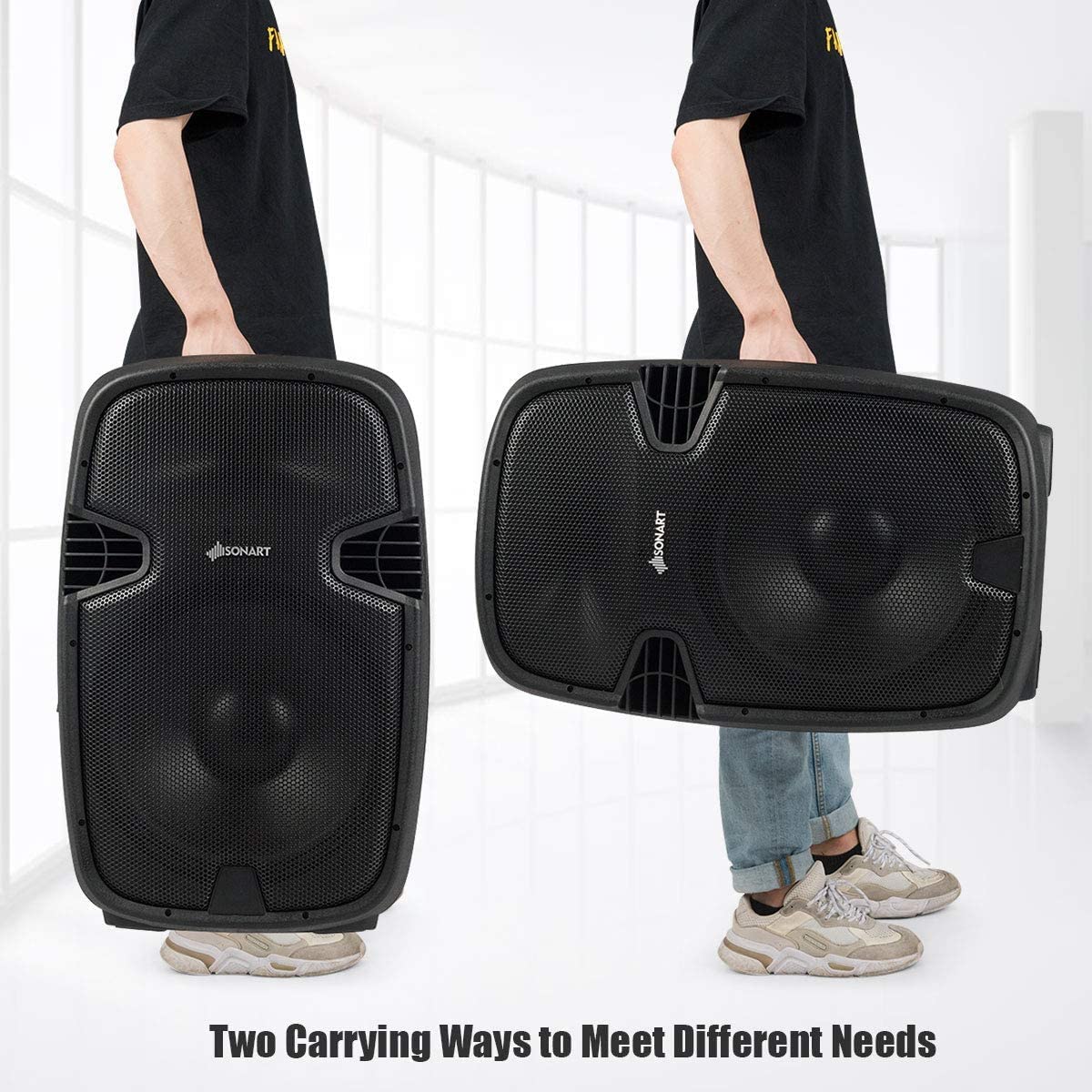 Portable 15" PA Speaker System Set N691686