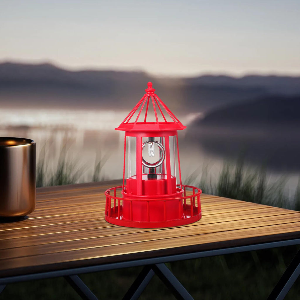 Solar Rotating Lighthouse Landscape Light G65917