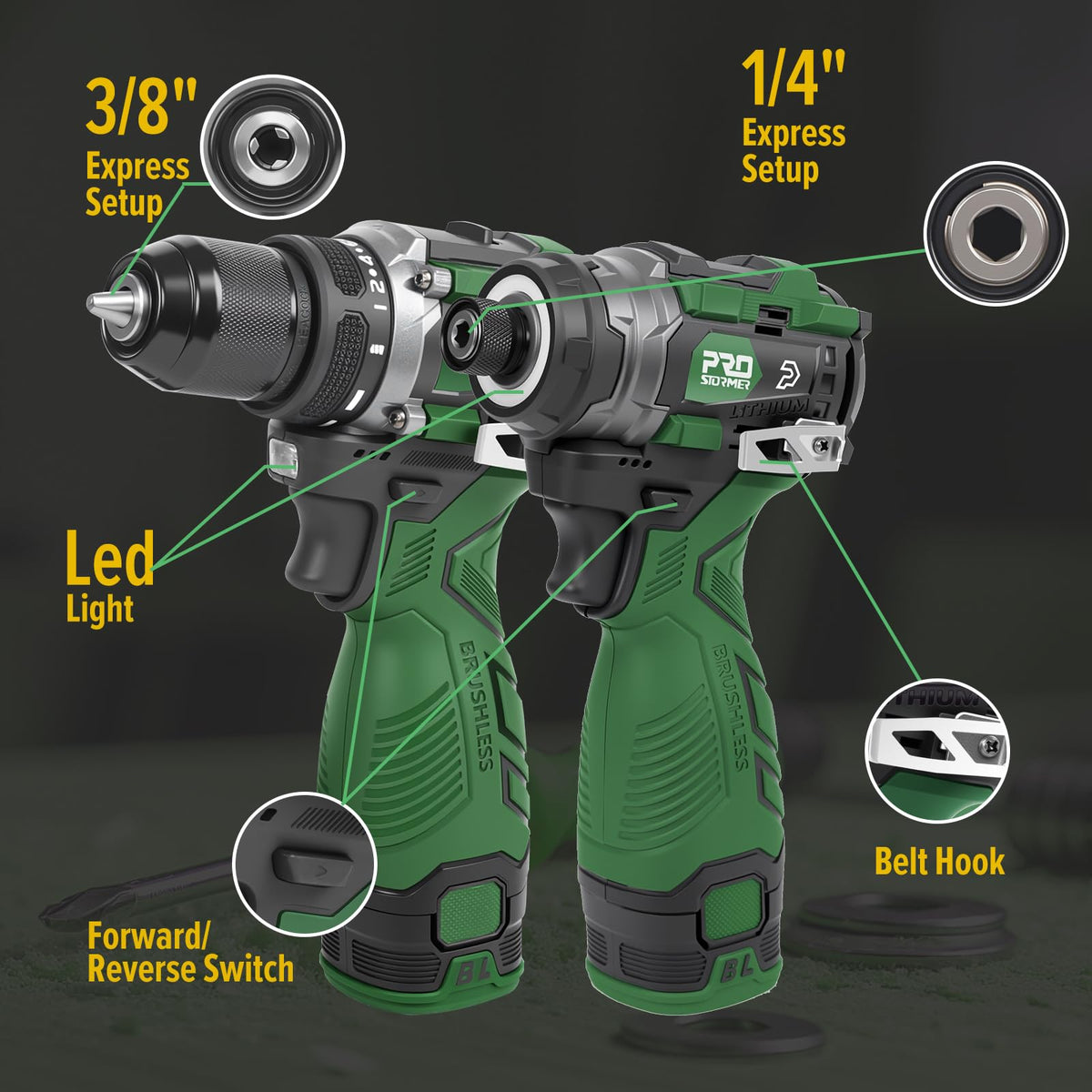 Cordless Drill & Impact Driver Set M535178