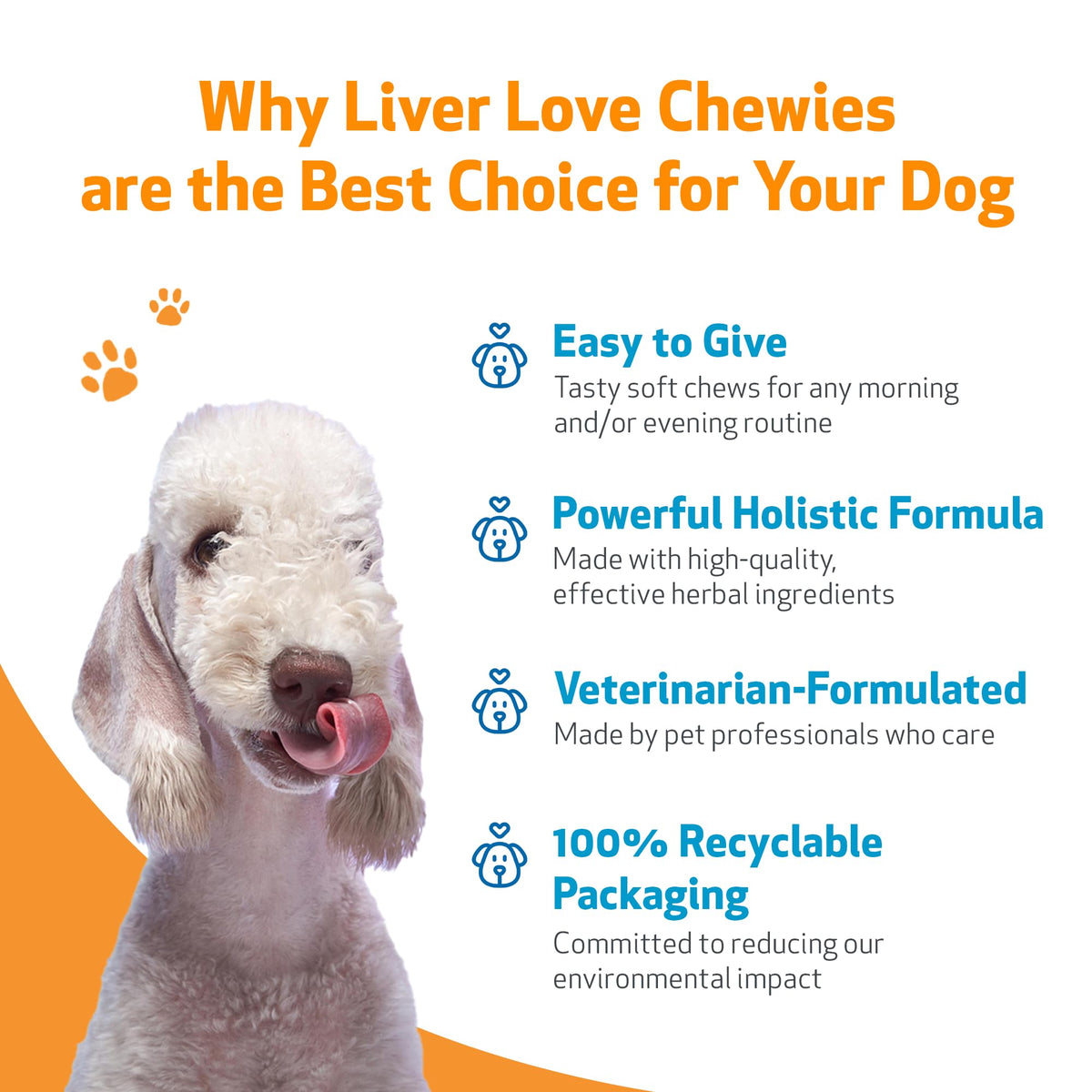Liver Support Chewies for Dogs, 90 Ct F649