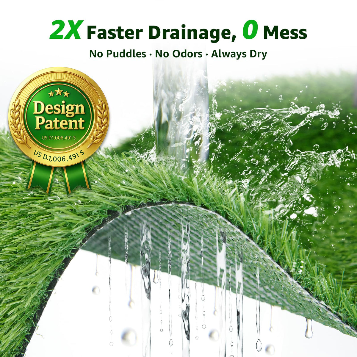 Artificial Grass Pee Pads 20"x 25" 2 Pack K7072