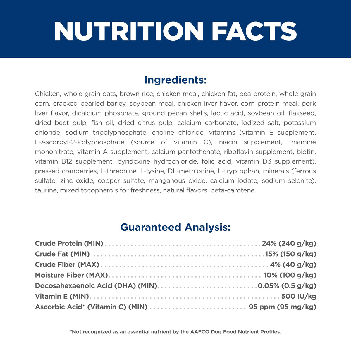 Dry Dog Food D9797