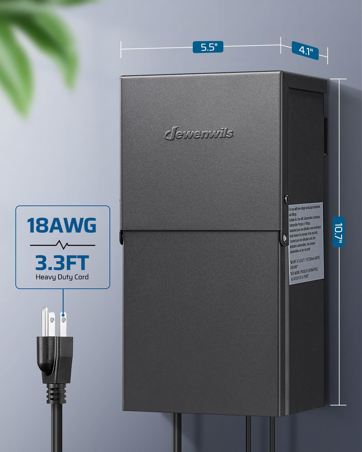 200W Low Voltage Landscape Lighting Transformer A48547