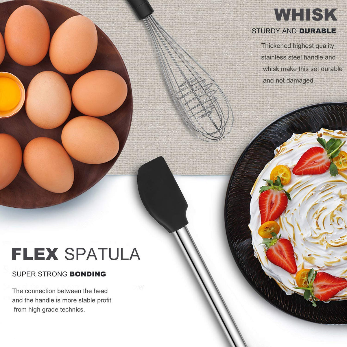 Silicone and Stainless Steel Kitchen Utensil Set O265471