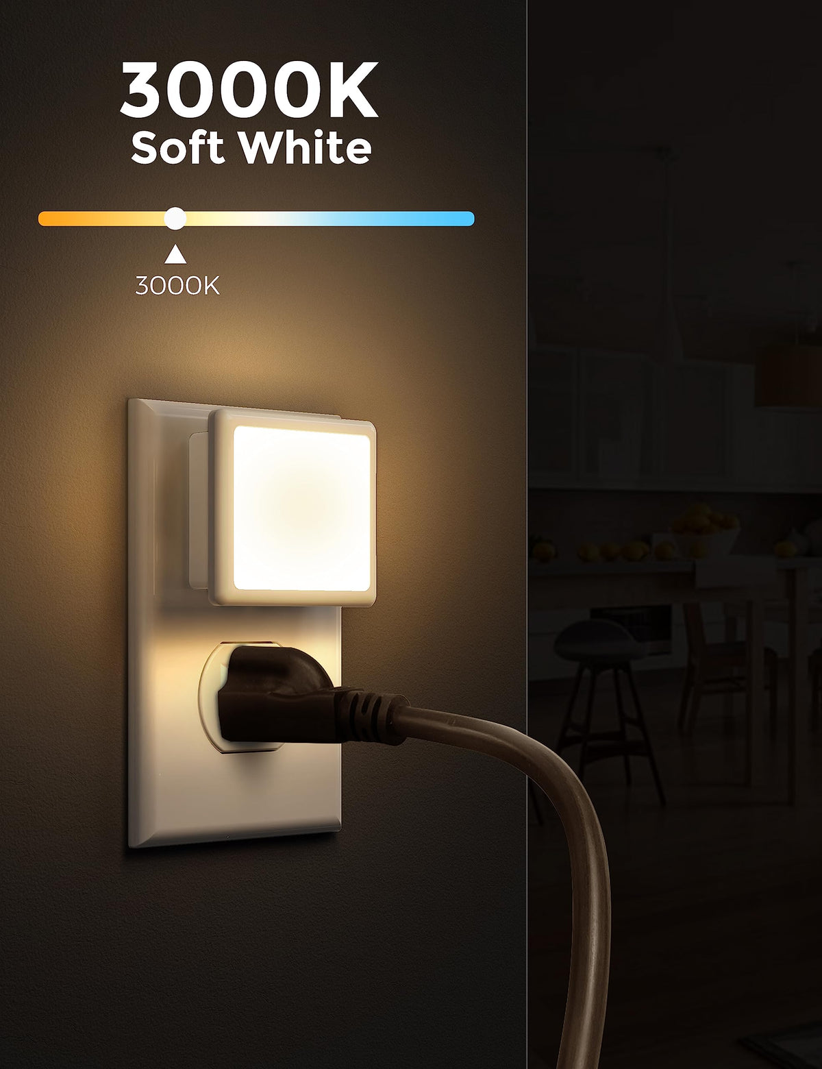 0.3W Plug in Night Lights 2-Pack O69957
