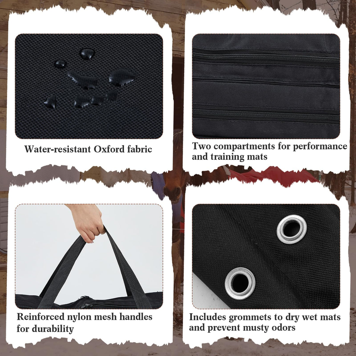 Saddle Pad Bag with Multiple Compartments H220