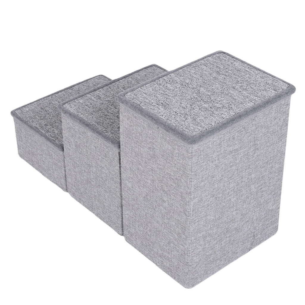 Foldable 3 Step Dog Stairs with Storage C844066