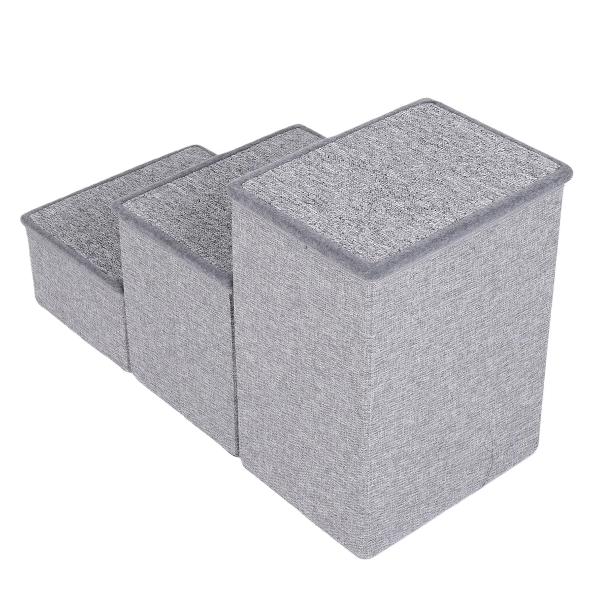 Foldable 3 Step Dog Stairs with Storage C844066