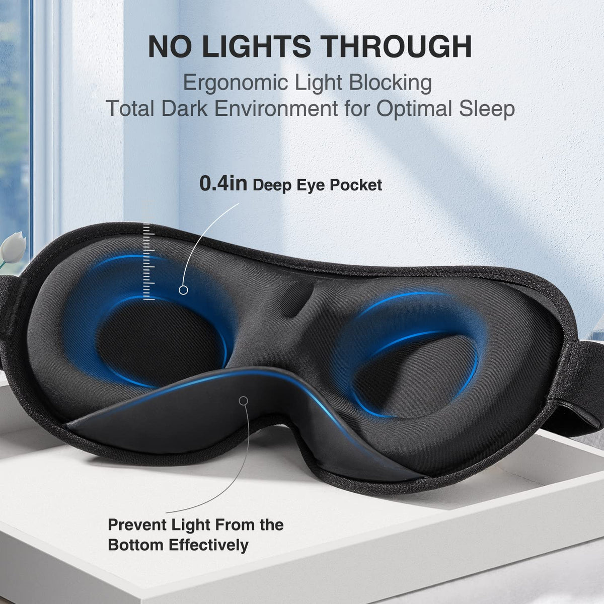 Weighted Sleep Mask 3D Eye Mask J6166