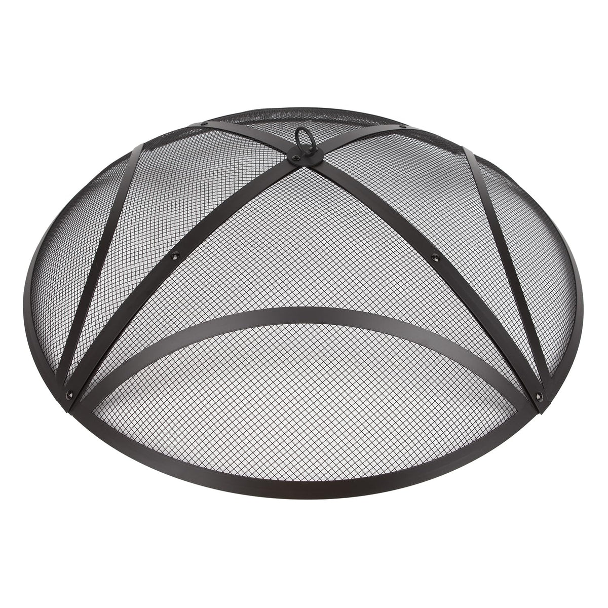 32In Reinforced Steel Round Fire Pit Screen Cover J55582