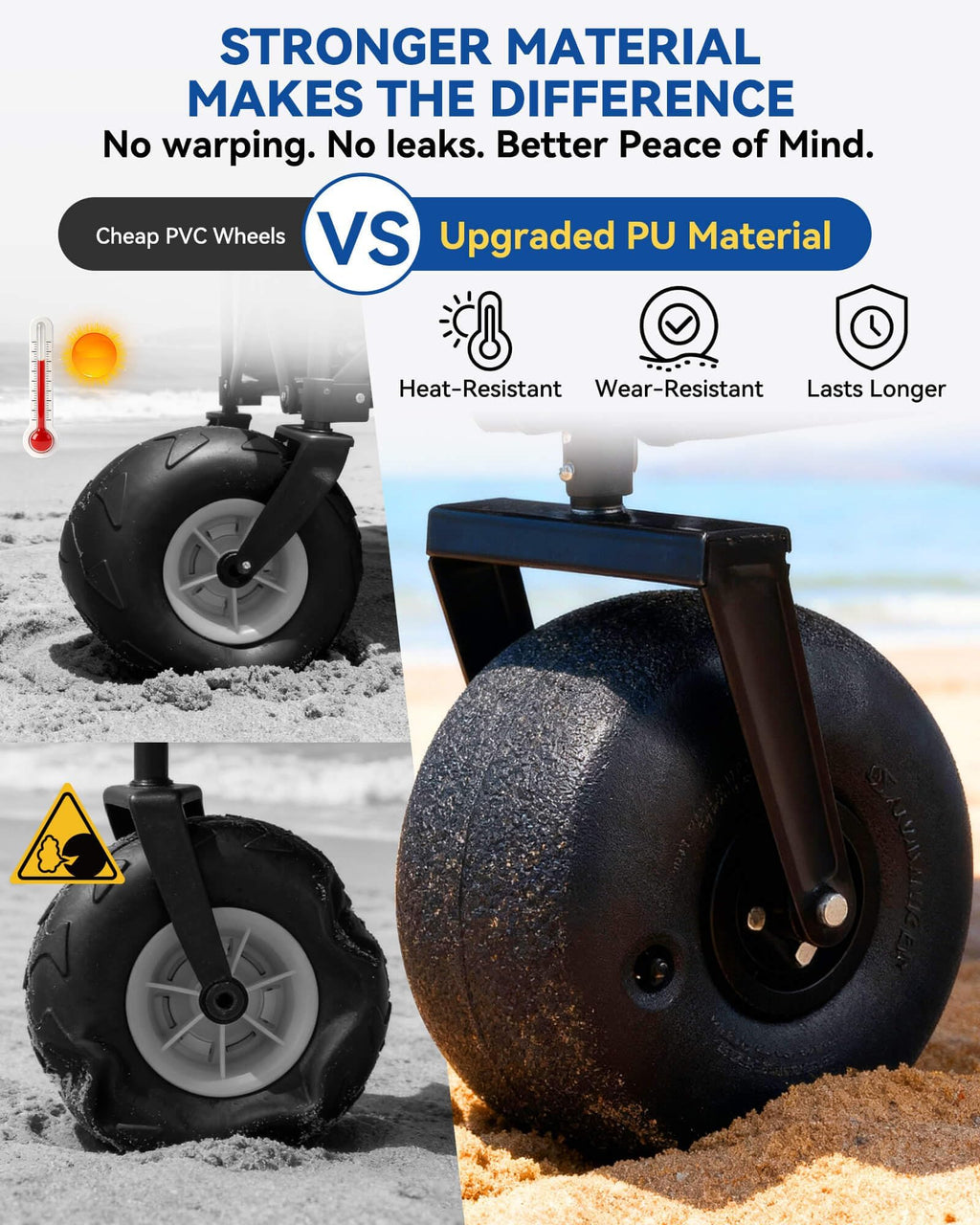 Collapsible Beach Wagon with Balloon Wheels K837