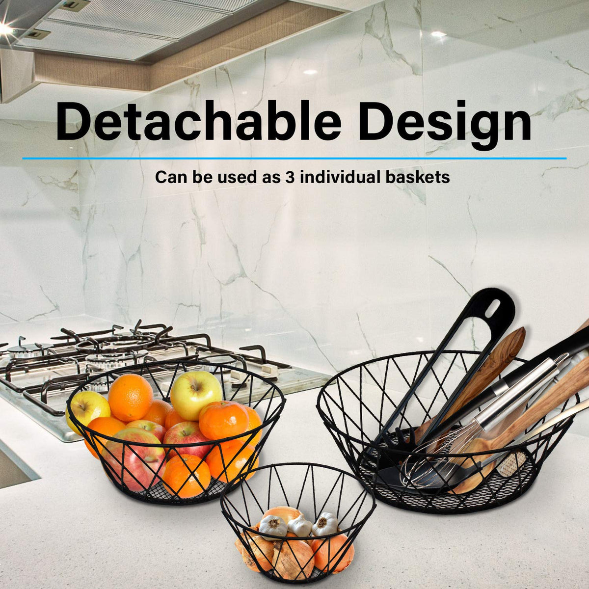 3 Tier Hanging Kitchen Fruit Basket Z958
