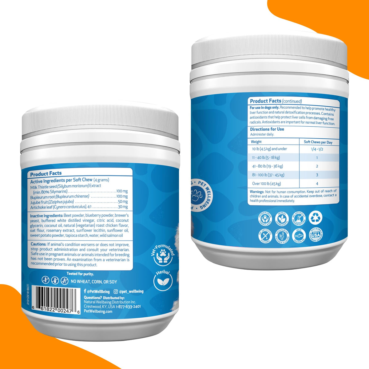 Liver Support Chewies for Dogs, 90 Ct F649