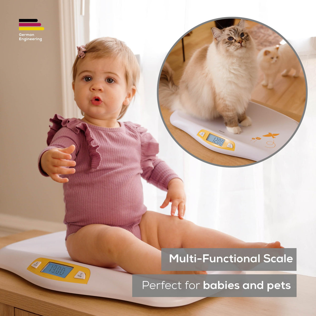 Digital Baby Scale up to 44 lbs with Hold Function S9150
