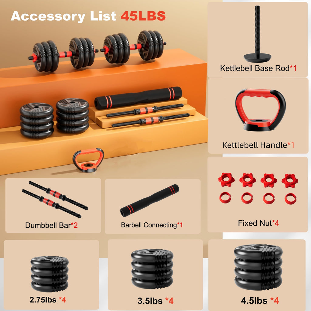 Adjustable Dumbbell Set 5 in 1 H3374