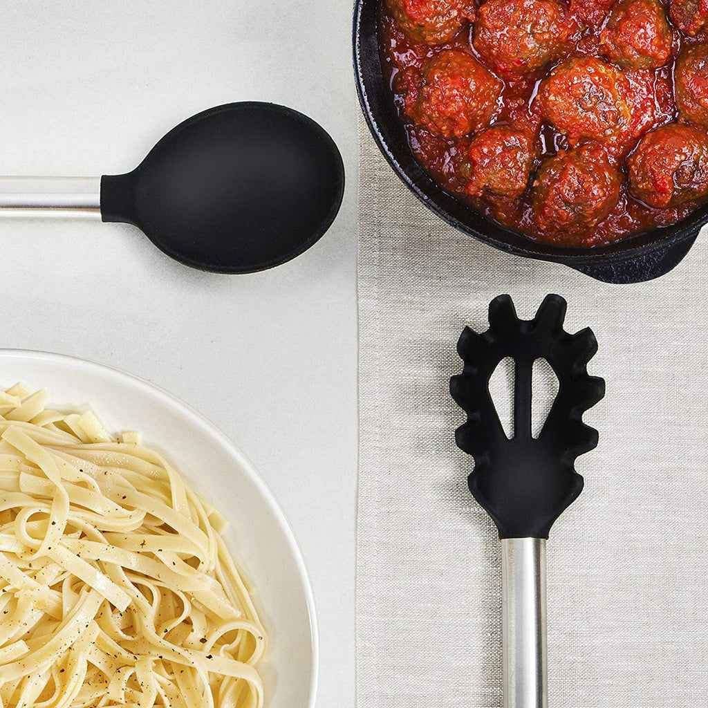 Silicone and Stainless Steel Kitchen Utensil Set O265471